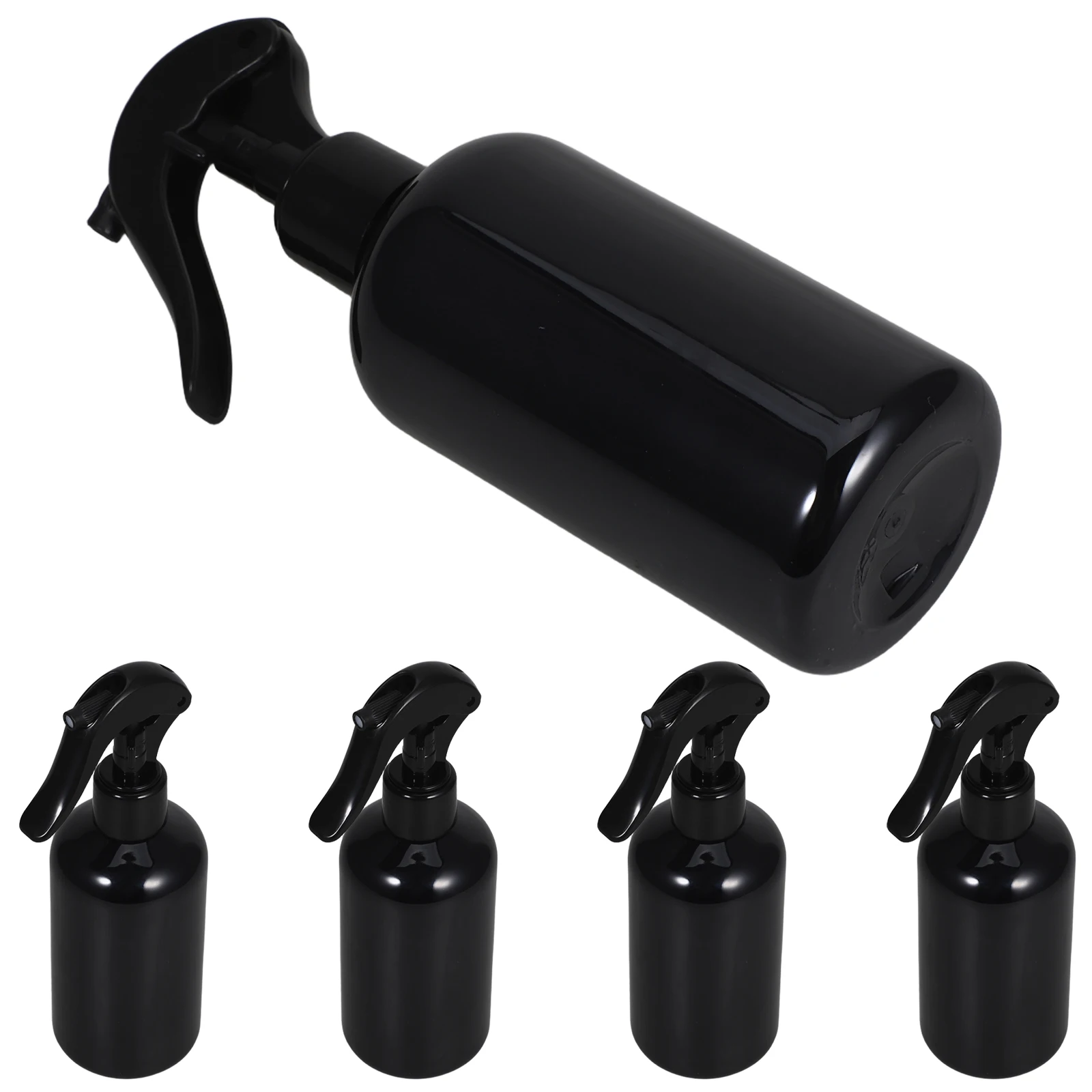 

5pcs Spray Gun Bottle Lightweight Misting Press Trigger Garden Mister Plants Indoor Black Flower Plastic Travel