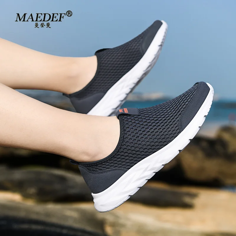 MAEDEF-Chaussures de dehors Respirantes pour Homme et Femme, Baskets Unisexes Décontractées, Ultra Légères, Antidérapantes, Tennis à la Mode, Été