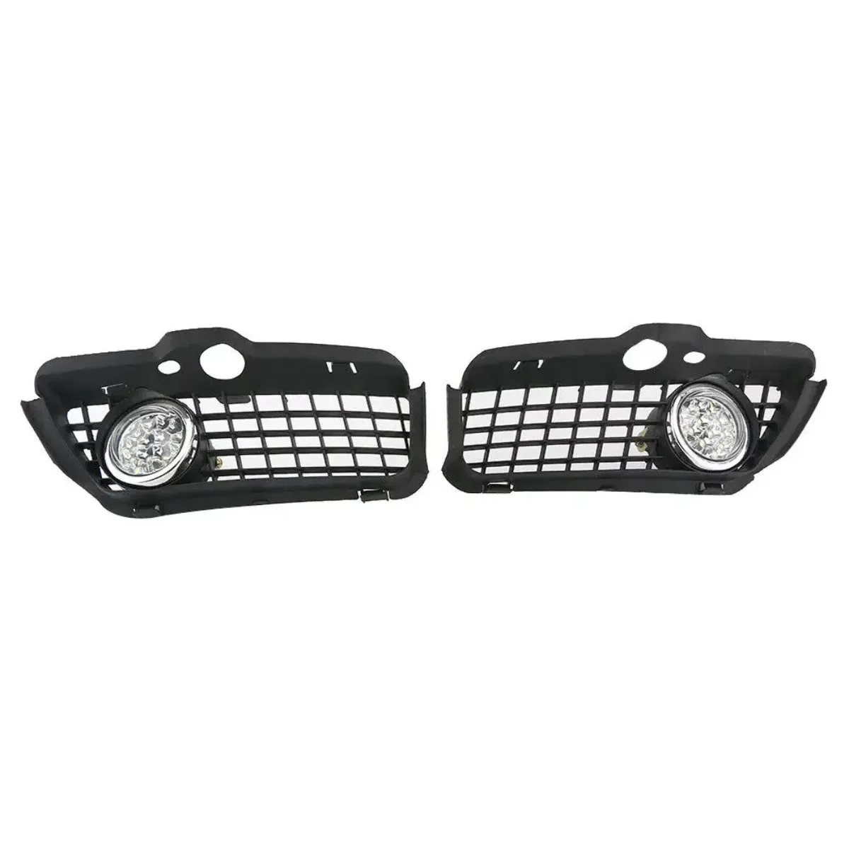 For VW MK3 Golf Jetta 1992 1993 1994 1995 1996 1997 1998 1 Pair Car Bumper LED Fog Light Lamp Grille Grill Cover Protect Set