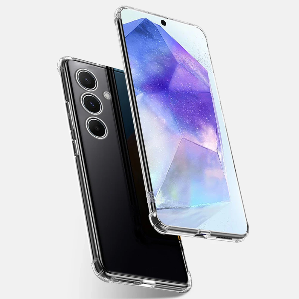 حافظة ناعمة من السيليكون مقاومة للصدمات لهاتف سامسونج جالاكسي F55 F15 F13 4G F23 F62 F52 M15 M55 M45 M35 5G غطاء خلفي شفاف رفيع للغاية Funda #3