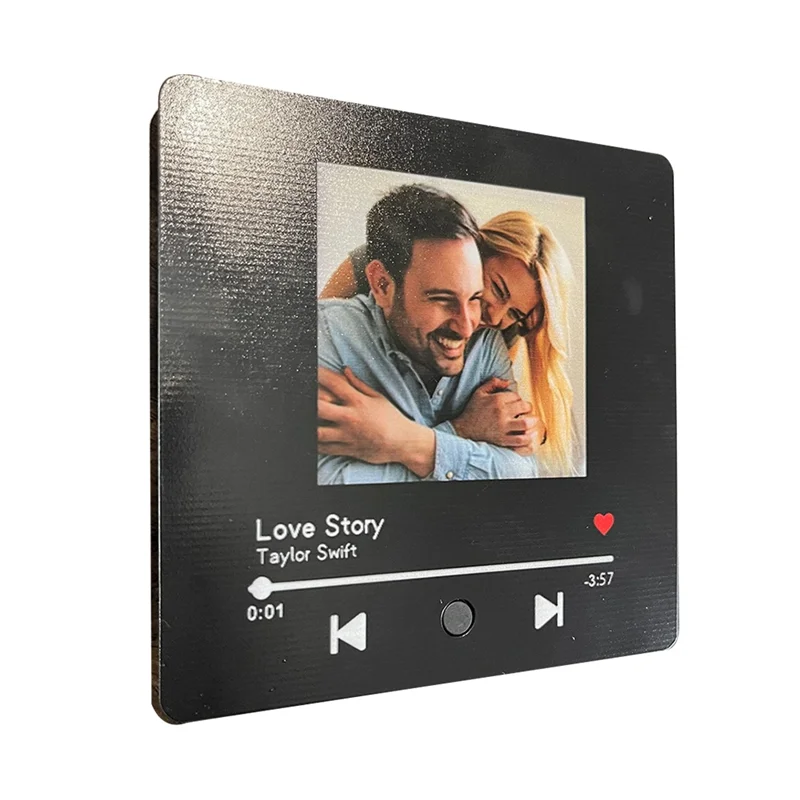 ملصقات ثلاجة صندوق الموسيقى VO-Photo ملصقات ثلاجة موسيقية مخصصة قابلة للاستبدال هدية للذكرى السنوية للزوجين