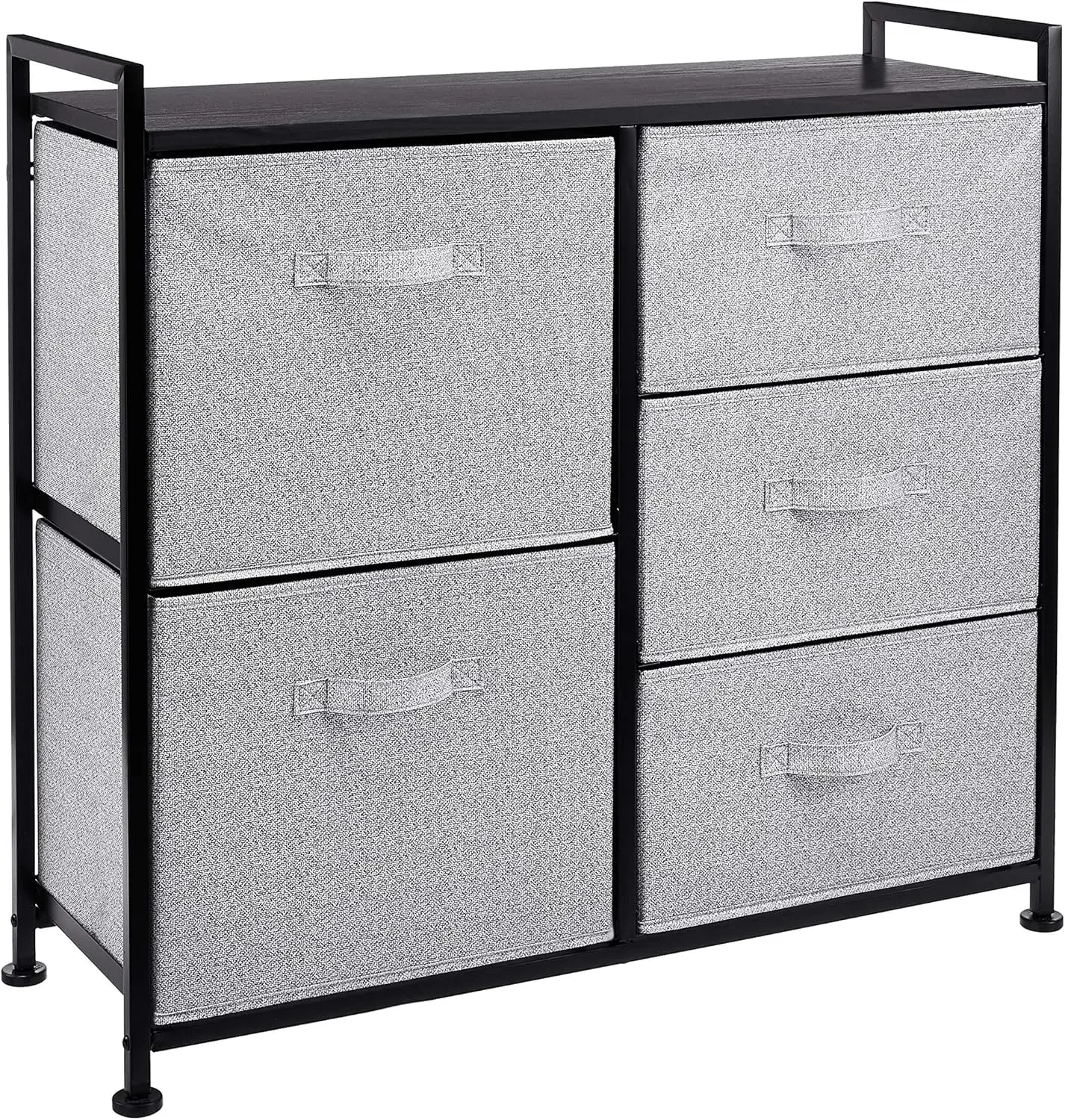 

2024 HOT Fabric 5-Drawer Storage Organizer Unit for Closet, Black