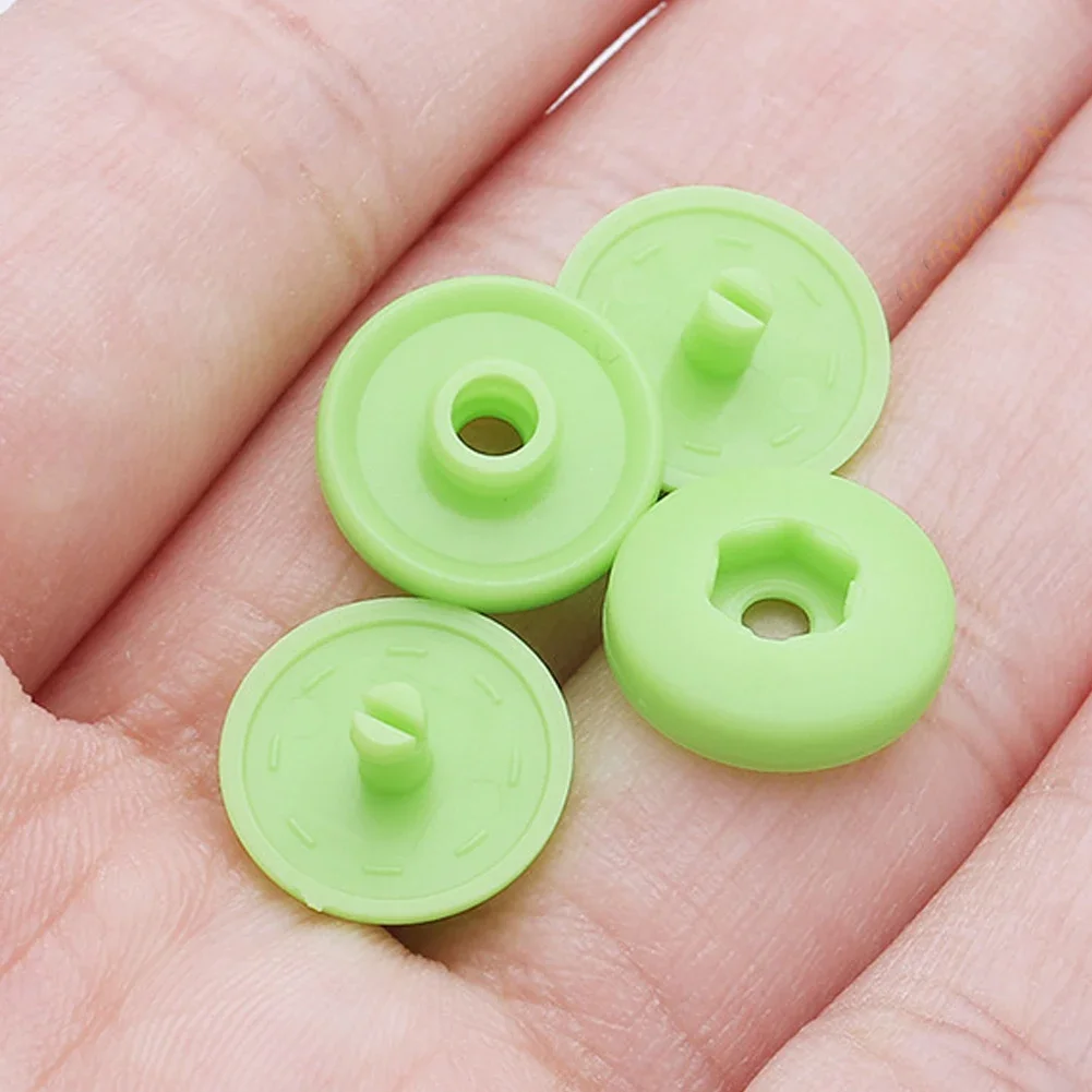10sets Hand Press Type Round Snaps Buttons Tools Free T5 Button Fastener Snap Clothes Accessories DIY Crafts Sewing Accessories