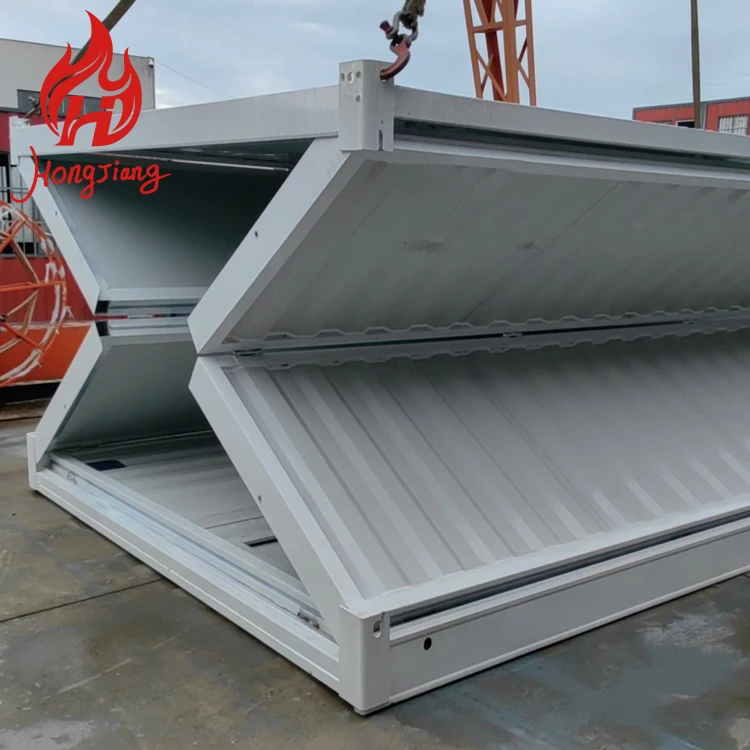 20ft Folding Cabin Tiny House Low Price Foldable Container Home Office Modular Home Prefab House Commercial  Facilities