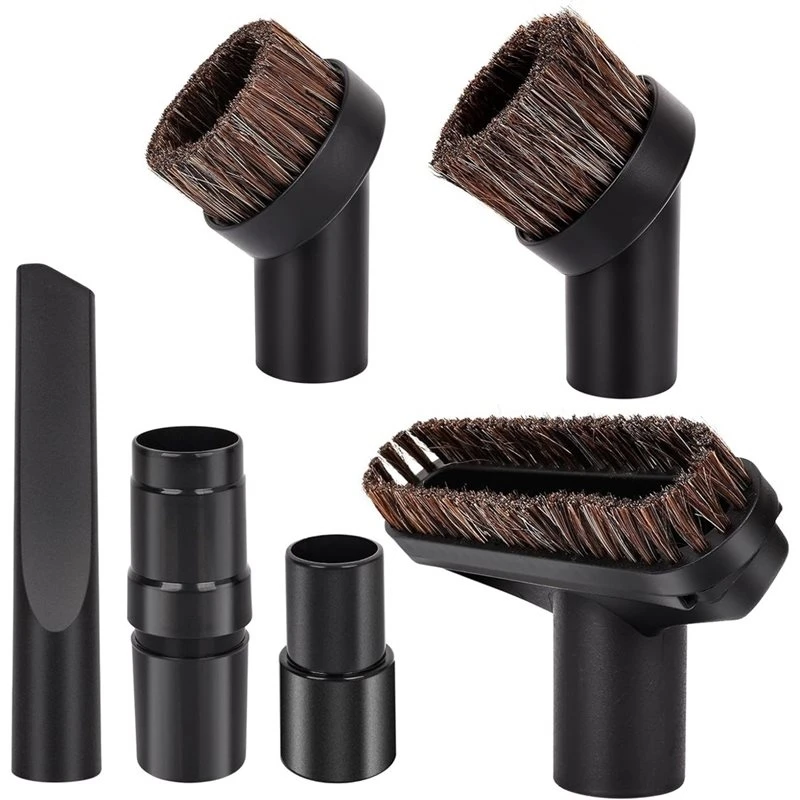 Benchmade Quality Replacement Horse Hair Brush Accessories Kit- 1 1/4 Inch(32Mm), Vacuum Attachments For Most Household Vacuum