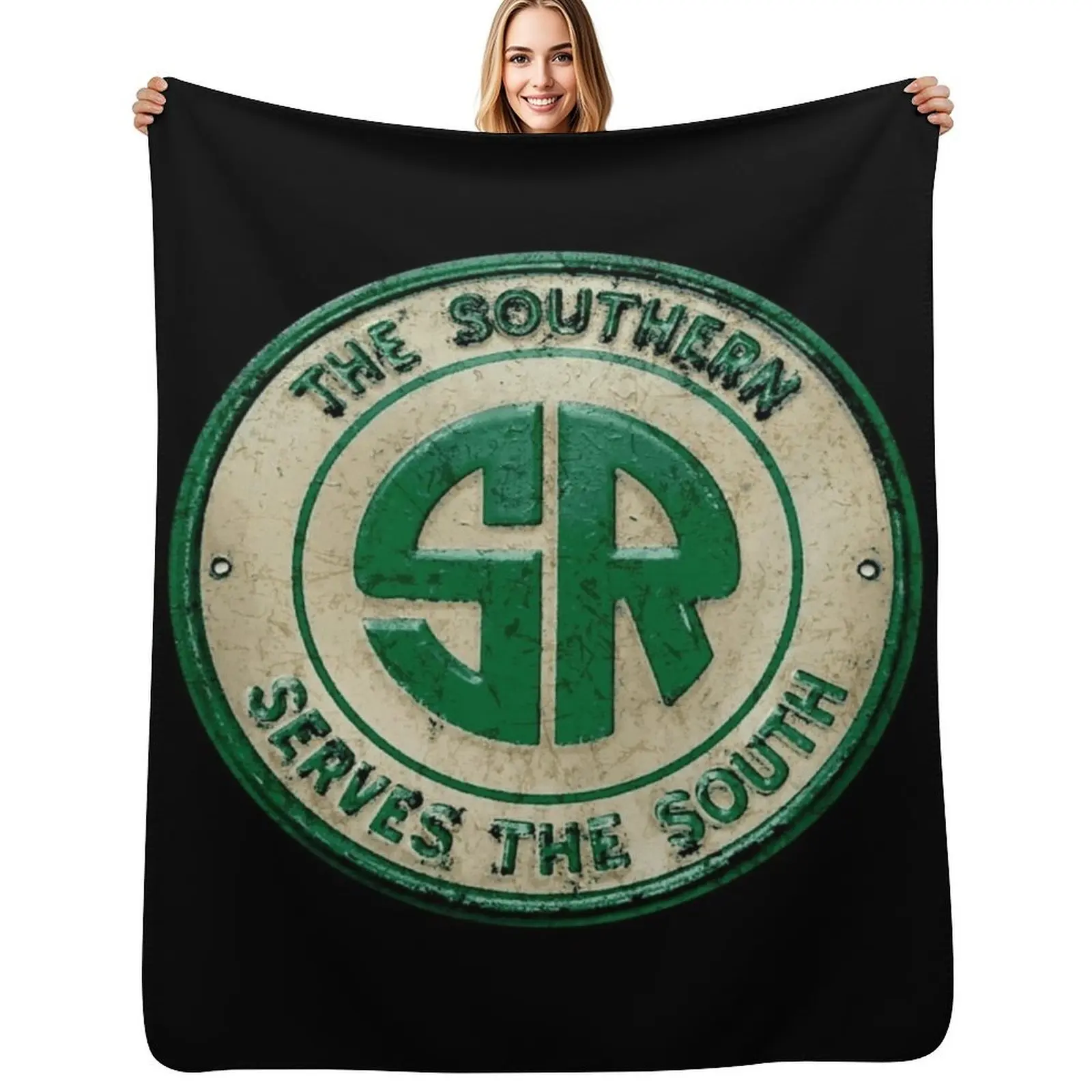 

The Southern Railroad Throw Blanket Air Conditioner Soft Blanket for Office Home
