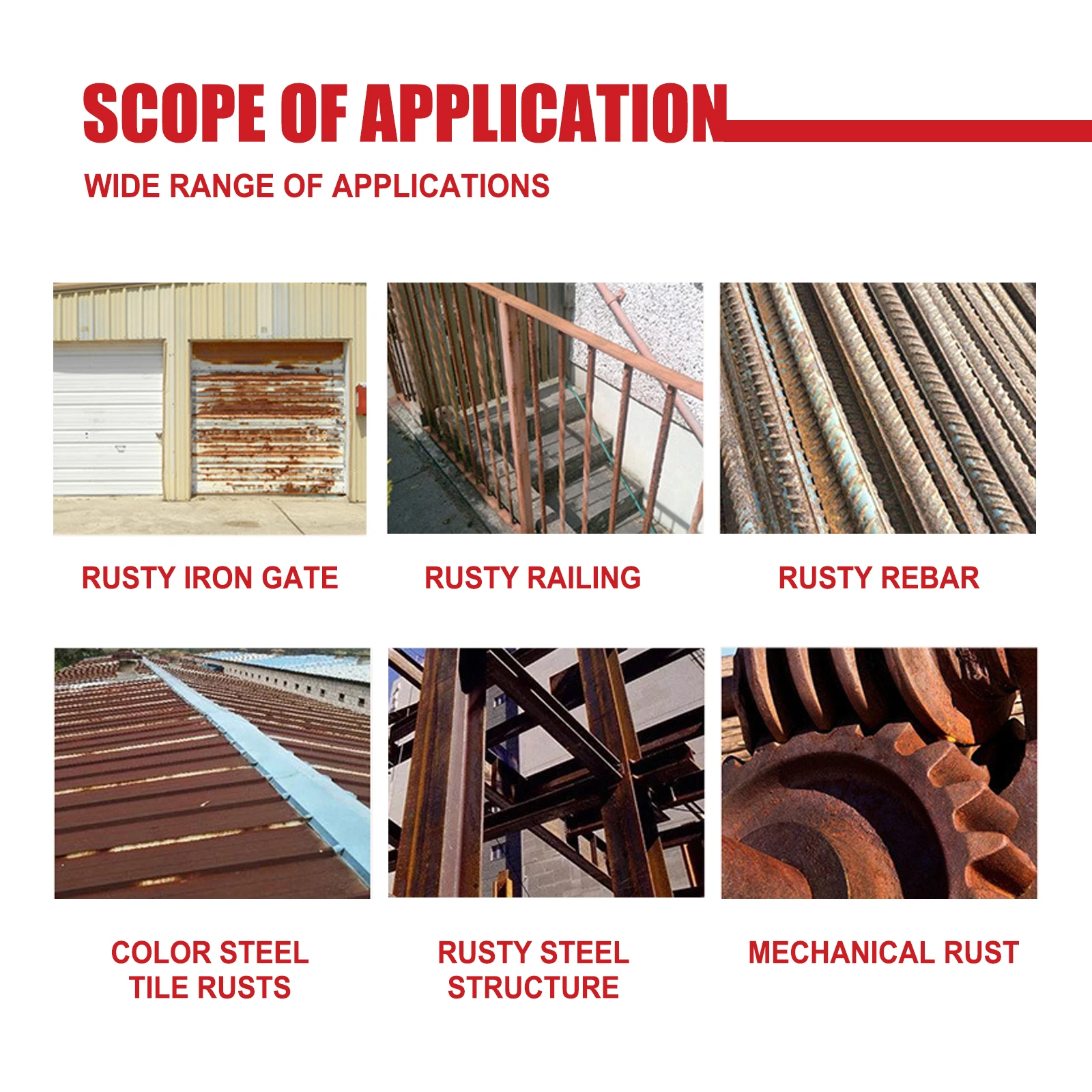 Car Anti-rust Rust Remover Multipurpose Paste Chassis Rust Inhibitor Converter Repair Iron Metal Surfaces Maintenance CarCleaner