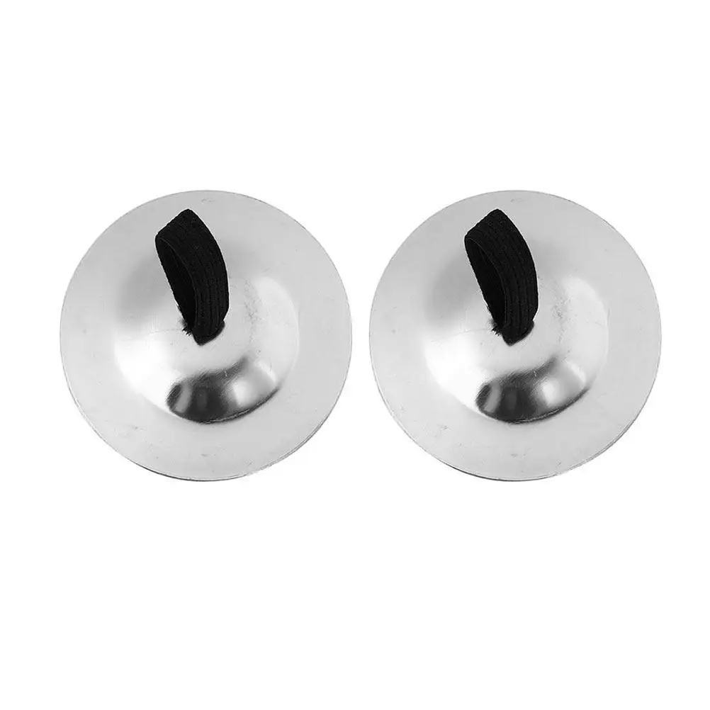 2Pcs Finger Cymbals Copper Percussion Instrument for Mini Cymbals Belly Dancing Musical Instrument Safe Easy to