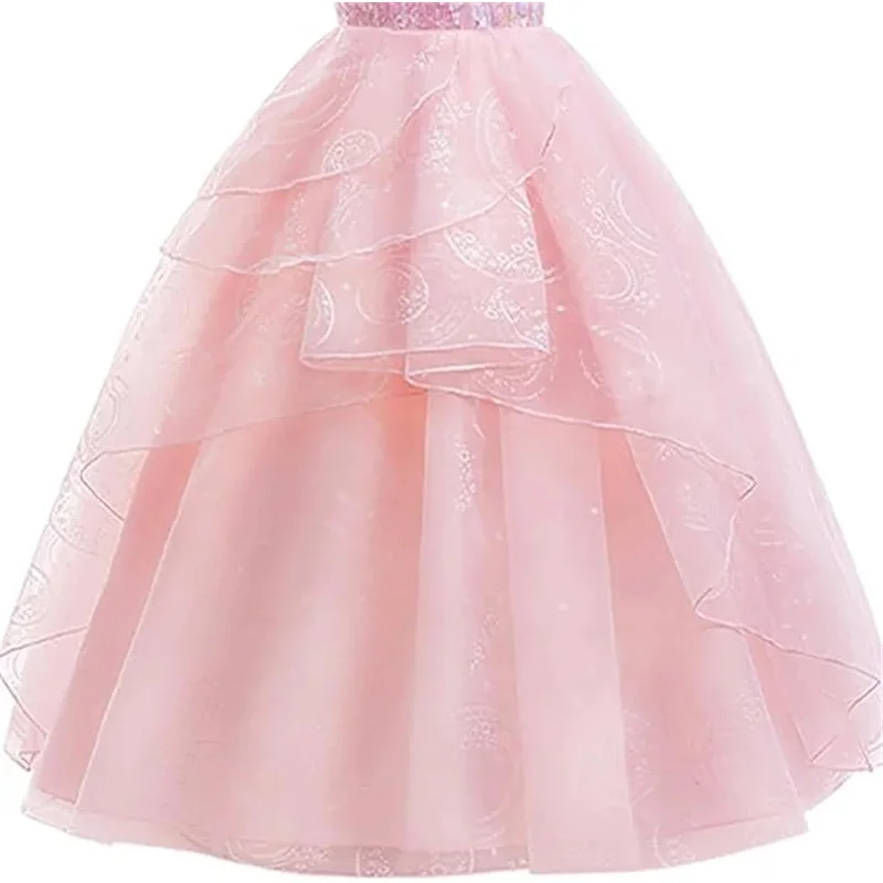 أزياء النساء الساحرة التأثيرية للبالغين فستان الأميرة من التول الوردي الشريرة + عصا + تاج غليندا تمويه امرأة فستان كرنفال الهالوين