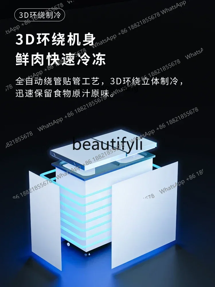 Z189 186L تبريد منزلي مزدوج الحرارة، حفظ طازج وموفر للطاقة، تجميد تجاري ثنائي الغرض #5