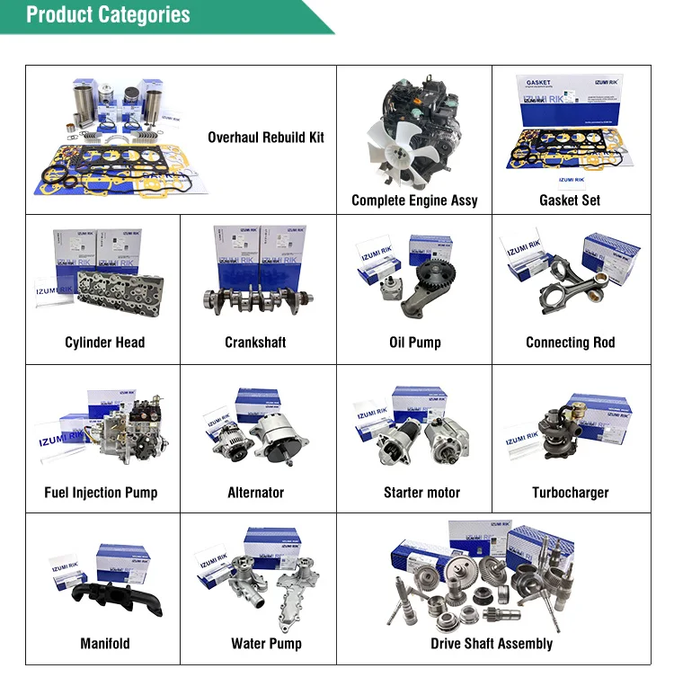 Parts for   4TN78 4TN78T Engine Filter Element Oil Fuel Engine Parts Factory