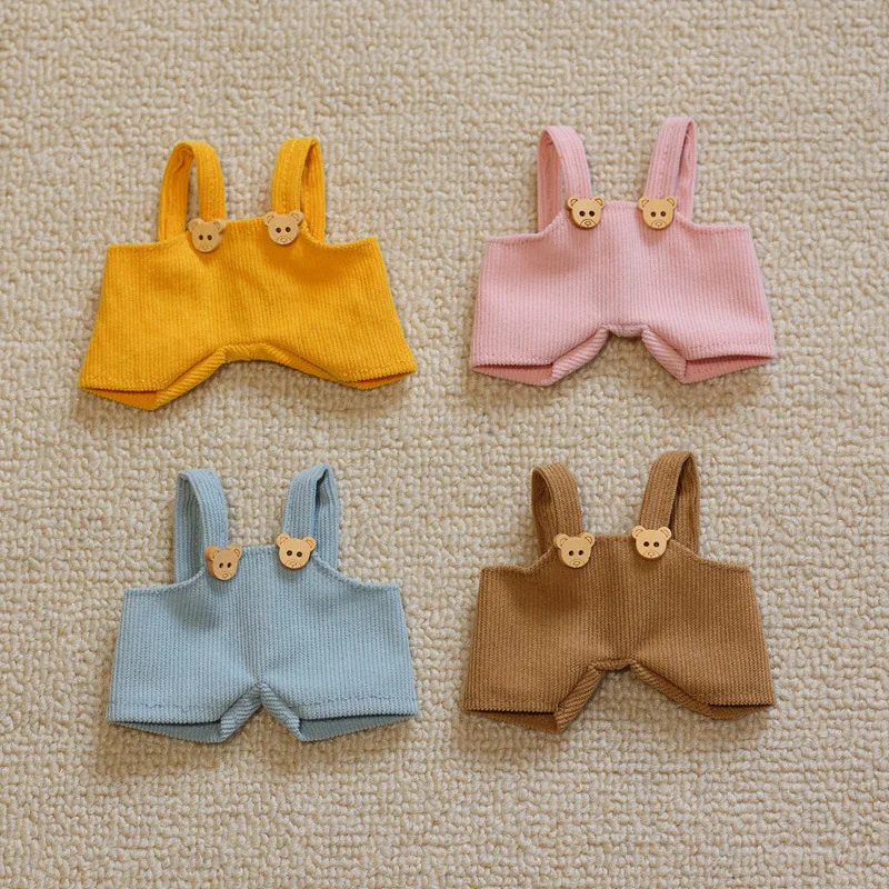 10cm Pendant Doll Pants, 15cm Leader Dog Doll Suspender Pants, Cotton Doll Doll Clothes, Shorts