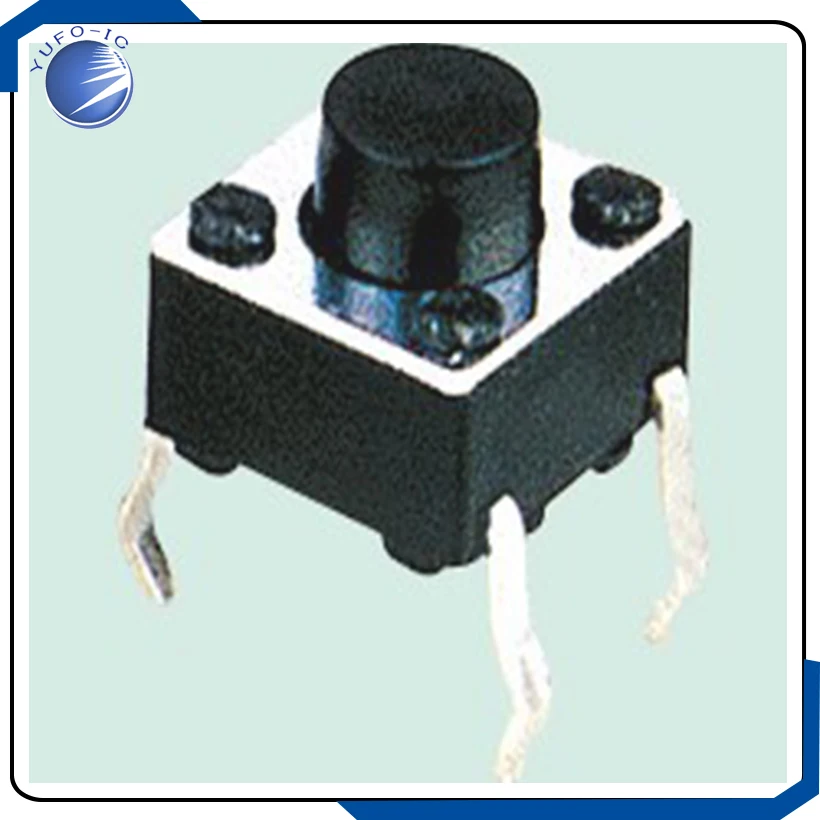 100PCS/LOT  Imported shrapnel 6*6*6MM touch micro switch touch switch Tactile Push button switch