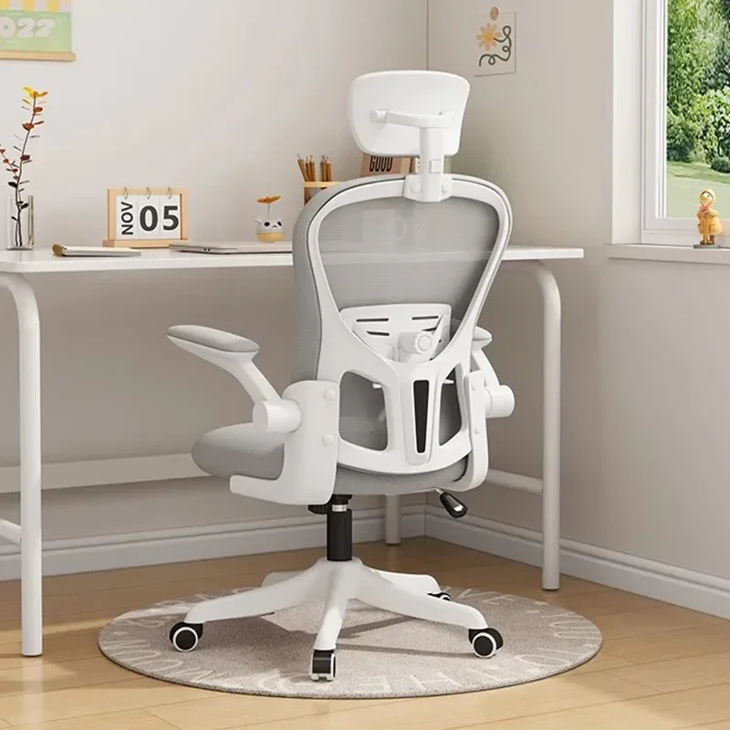 Ondersteuning Casters Kantoorstoel Meisje Ontwerp Roze Mobiele Bureaustoel Comfortabele Pluizige Salon Chaise De Bureau Kantoormeubilair