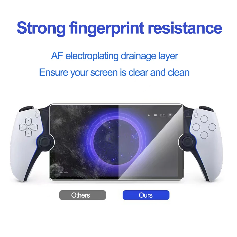 4 In 1 Set EVA Travel Carrying Case Shockproof TPU Case Anti-Scrach Screen Protector for PS5 Portal for PlayStation 5 Portal