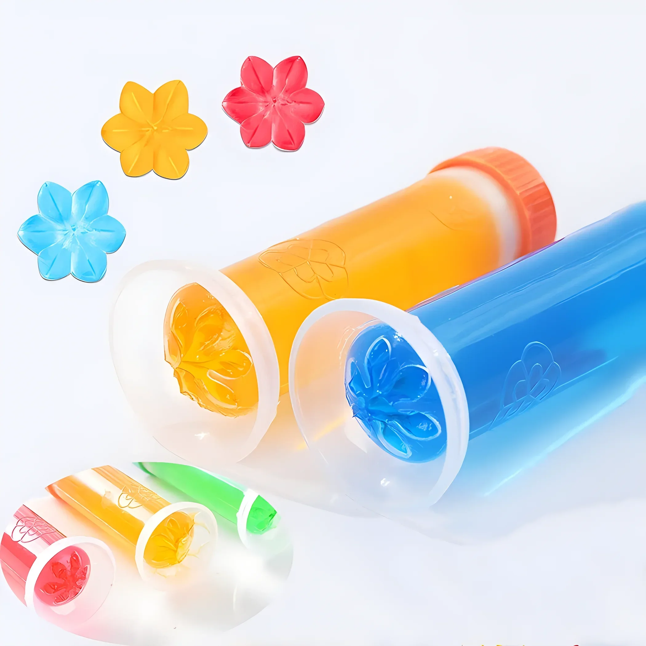 1/2Pcs Flower Toilet Cleaner Gel Syringe Aromatic Drain Toilet Remove Odors for Home Dorm & Bedroom Toilet Cleaning Supplies
