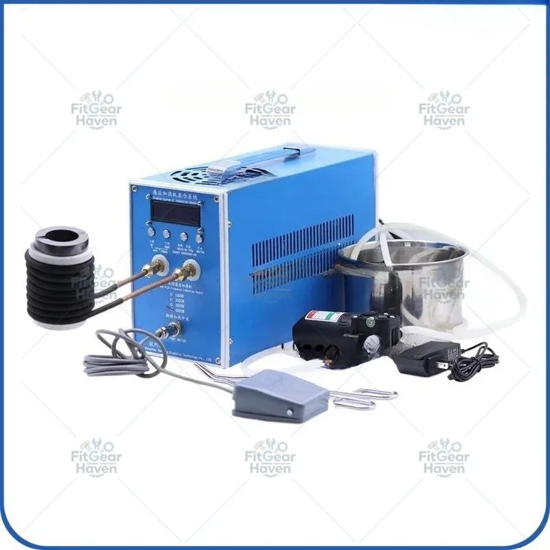 Suitable for 2-6KW High Frequency Induction Heater Furnace Induction Heating Machine for Silver Gold Melting 220V 110V