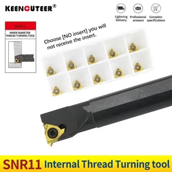 SNR0008K11 SNR0010K11 SNR0012M11 CNC barra de herramientas de torneado de rosca interna 11IR insertos de rosca soporte SNR de torno