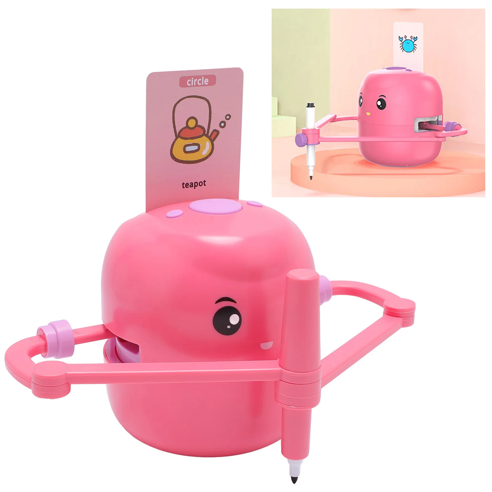 スマート描画ロボット 早期教育 インタラクティブ子供用アート啓蒙 自動描画おもちゃ 5歳以上のお子様向け