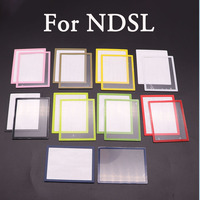 1Pair/2Pcs 9 color Upper LCD Screen Len Plastic Cover + Lower Frame Replacement For Nintend DS Lite for NDSL Game Console
