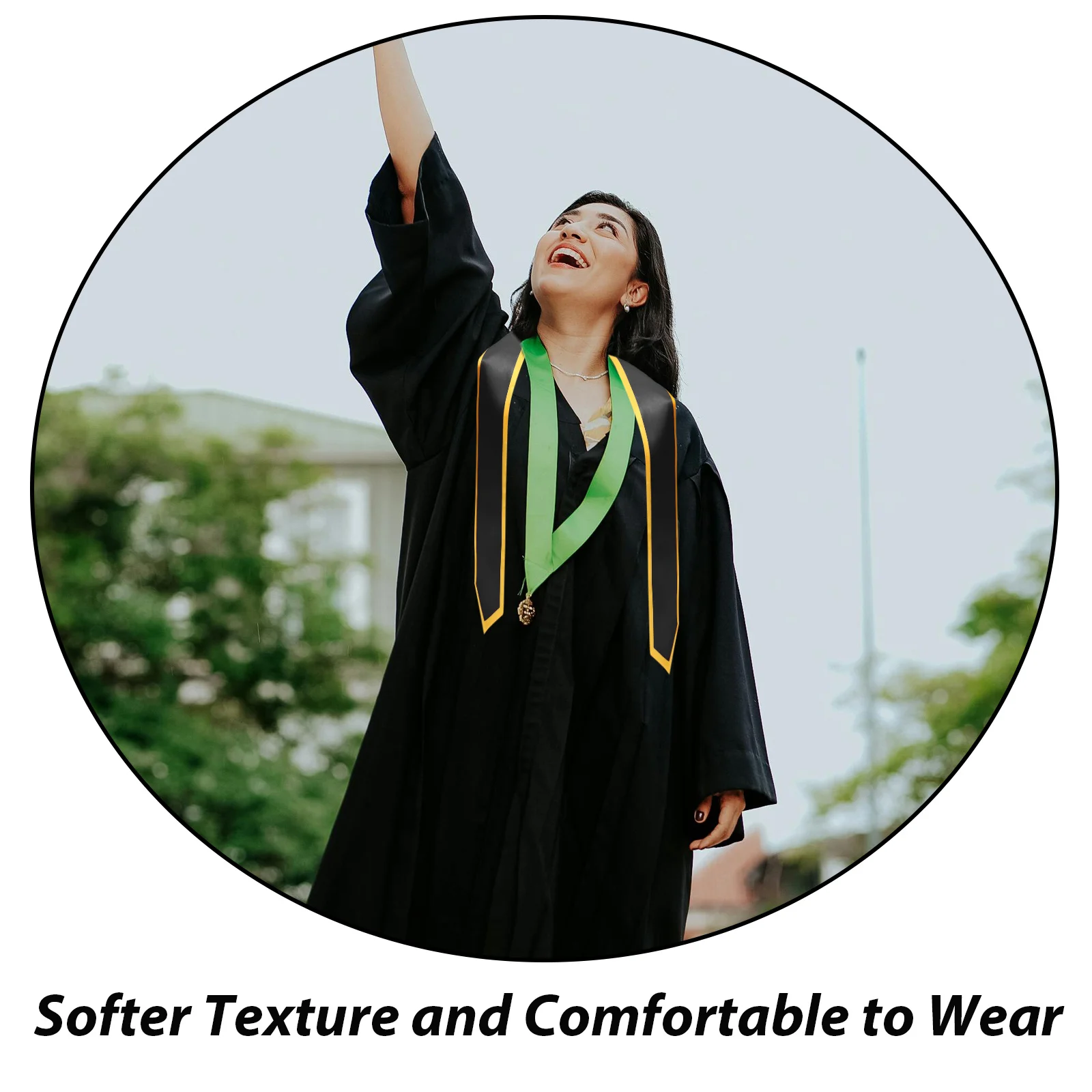 

Honor Sash for Graduation Satin Decorative Graduate Sash Comfortable Fit Party Photo Prop Senior Year Celebration