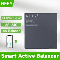 NEEY 4A Active Balancer BT 10S 12S 13S 14S 16S 20S 24S 8S LiFePo4 Li-ion Battery BMS 4A Balance Current Smart Equalizer