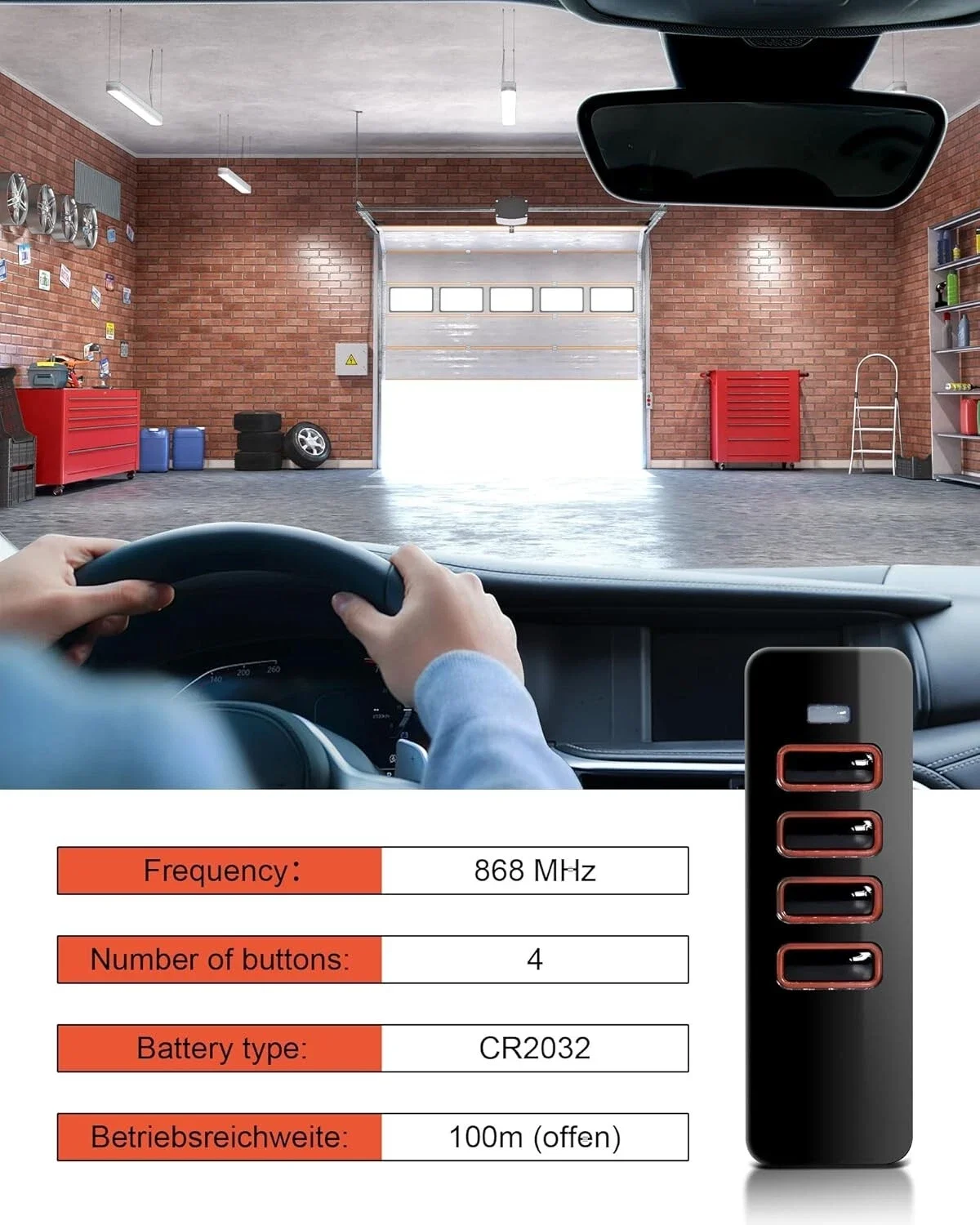 For SOMMER Pearl Vibe Twin Status TX55-868-4 TRX55-868-4 4018V000 4019V000 Garage Door Gate Remote Control 868.3MHz 868.95MHz