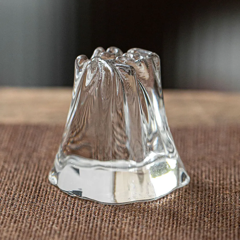 

Exquisite Glass Teapot Lid Holder Creative Desktop Ornament Tearoom Decoration Decorative Lid Stand Teacup Accessory