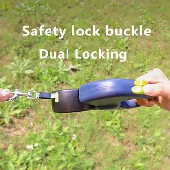 可伸縮雙牽引繩,帶LED燈,360°旋轉防纏繞,每隻狗均可獨立煞車,配有3M反光牽引繩 10 最佳銷售 狗繩燈 - №5