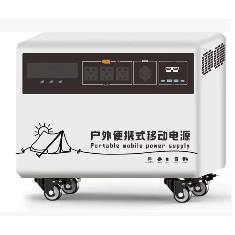 Outdoor Portable Power Station for Road Trips & Camping, Large-Capacity Emergency Power for Stalls & Live Streaming