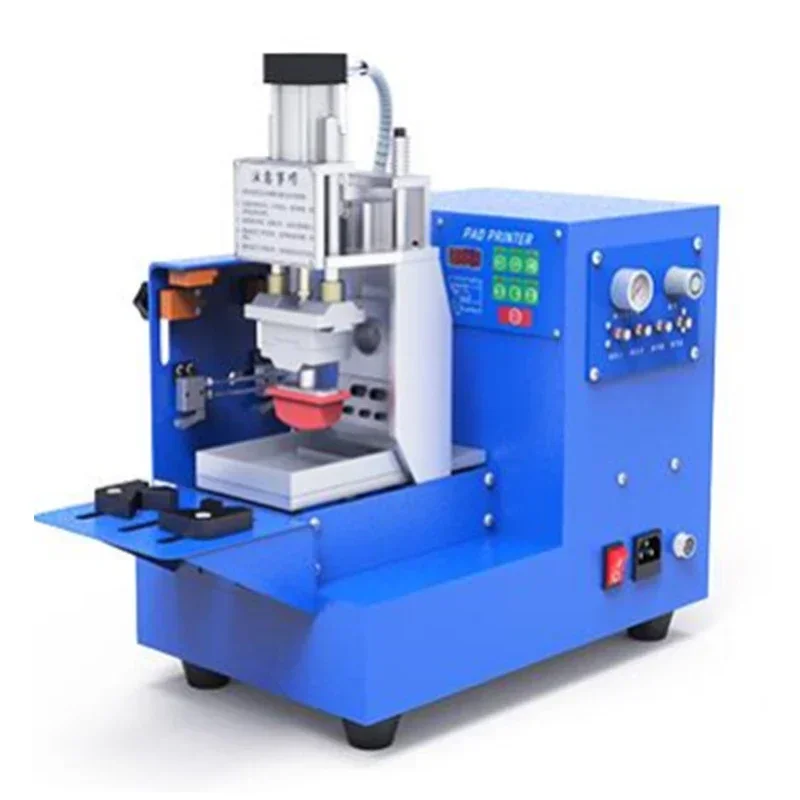 

Automatic cup pad printing machine plastic two-color insole trademark logo small pneumatic press scraper type electric ink