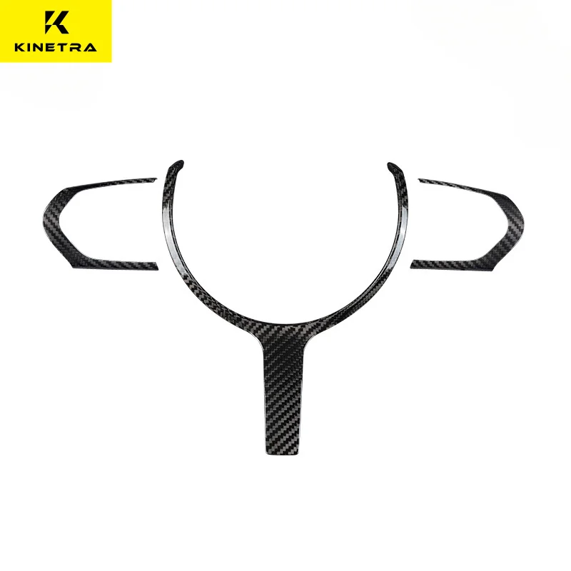 

Car Steering Wheel Real Carbon Fiber Trim Decoration T-shaped Cover For BMW 1 Series 3 Series M Series