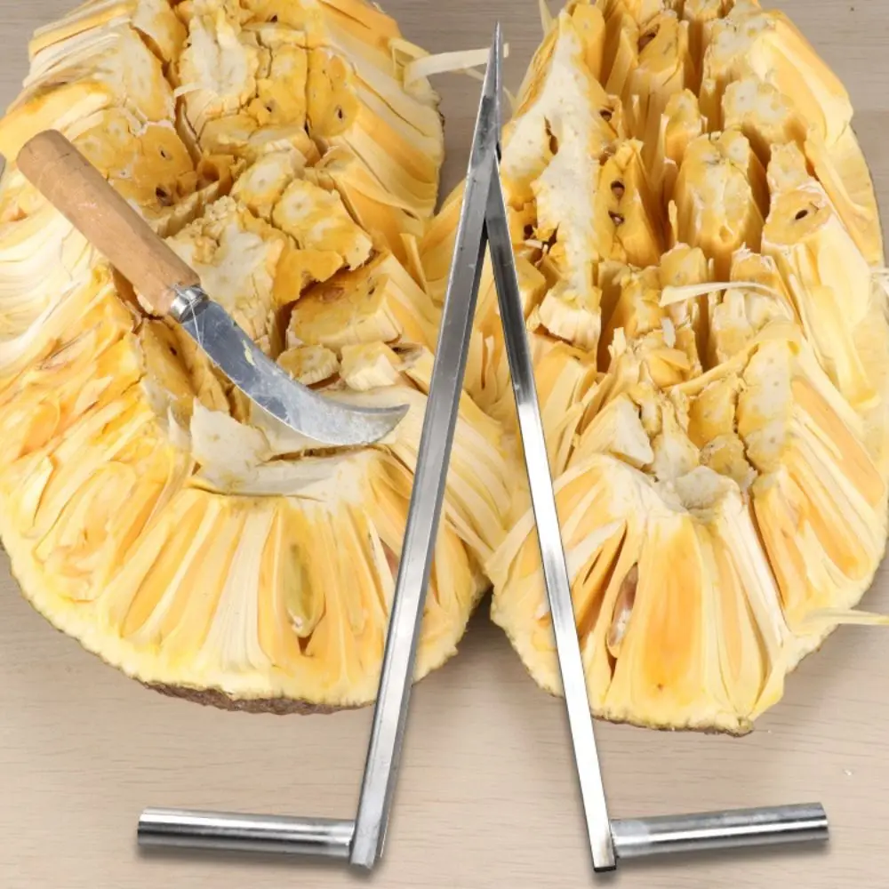 

Stainless Steel Jackfruit Opener Effort-saving Manual Jackfruit Cracker Ergonomic Handle Thickened Durian Opener Fruit Farmer