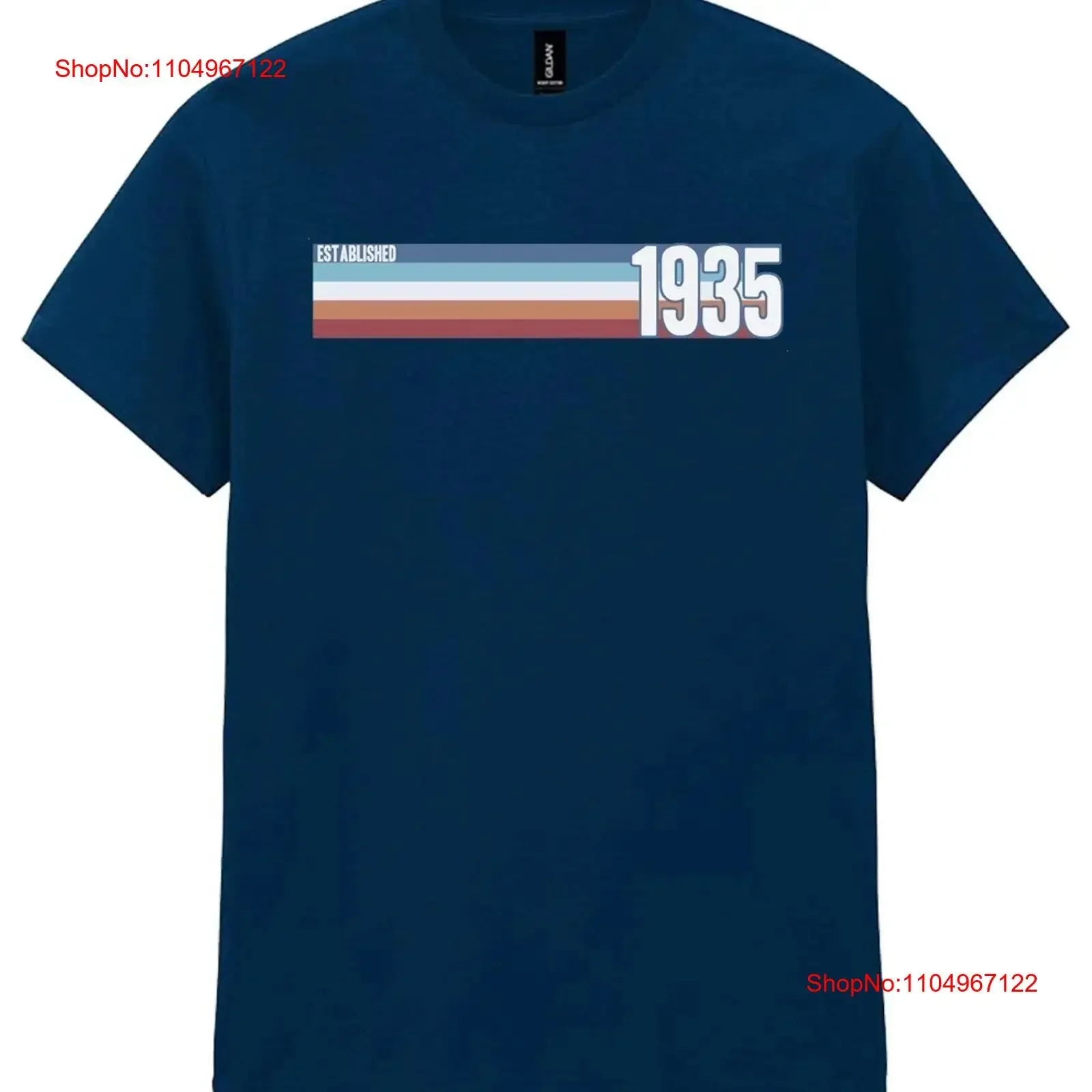 

Mens 90th Birthday T Shirt 1935 Retro Strip 90 years Old Grandad Ninetieth vintage Washed Soft Casual homme fashion