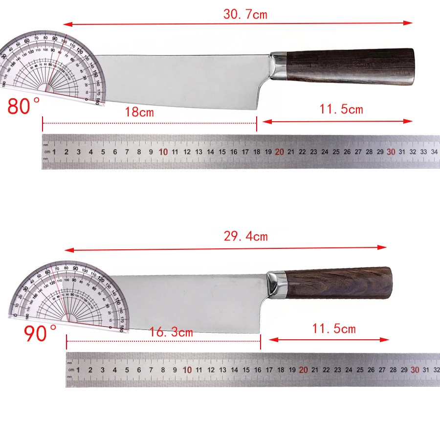 Chef Knife Single-edged Blade Wood Handle Slicing Vegetables Cleaver Meat Santoku Kiritsuke Nakiri Handmade Forged Kitchen Knife