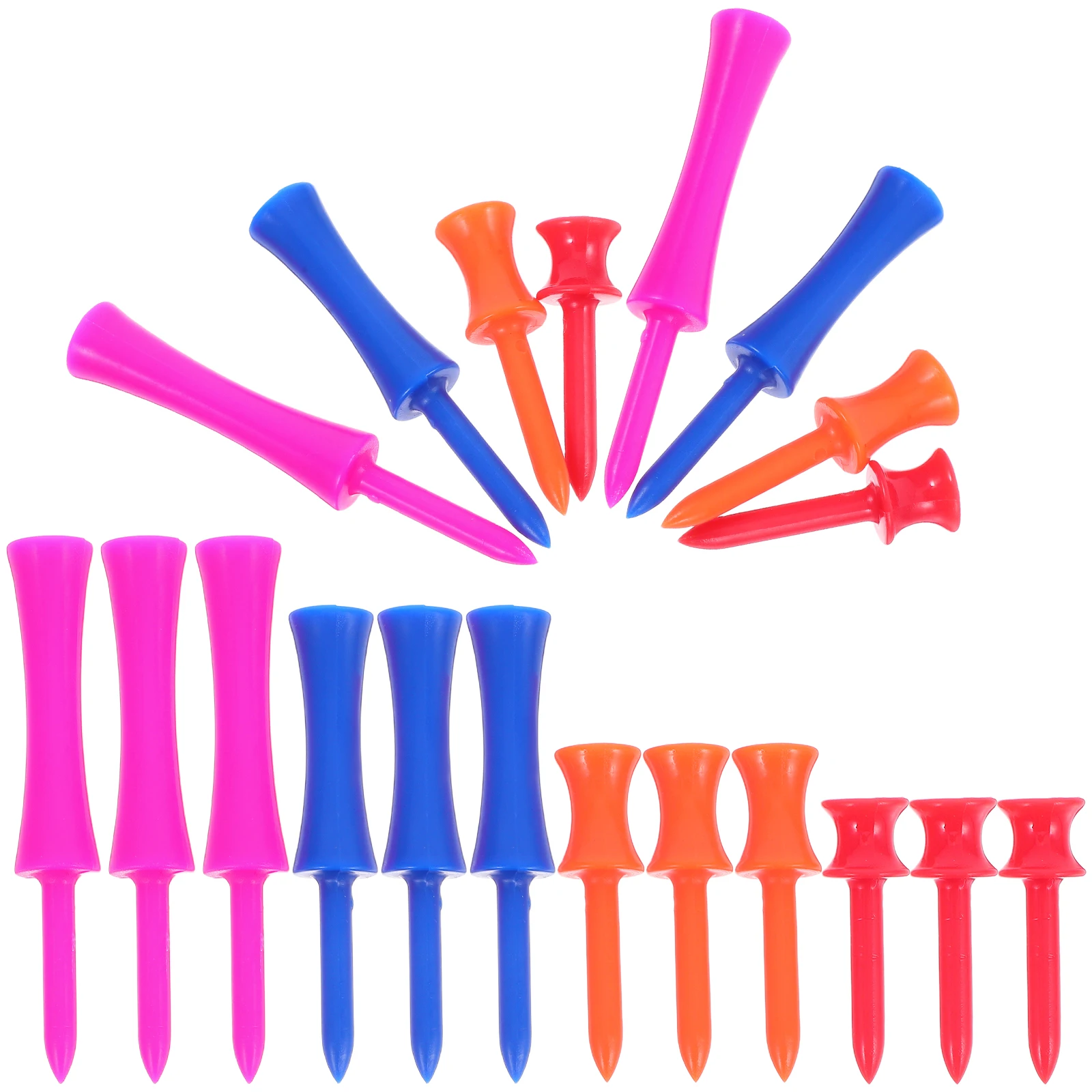 

40 Pcs Double Layer Golf Nail Set Man Tee Multifunctional Accessories Step Tees