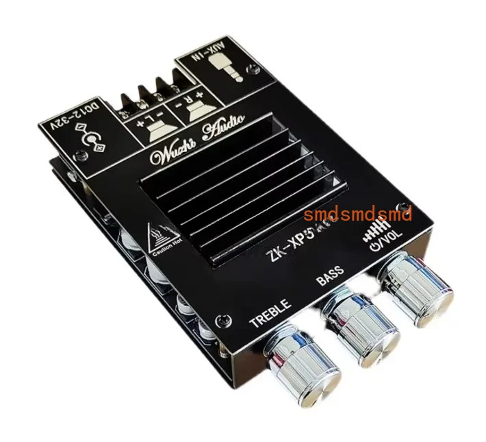 ZK-XPSM TDA7498E 2*150W Audio Power Amplifier - BT 5.0 Stereo Subwoofer HiFi Class D Digital AMP for Home Theater with AUX