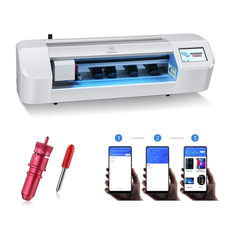 USAMS ZB229 Intelligent Tablets Phone Screen Protector Cutting Soft TPU Hydrogel Film Plotter Cutter Hydrogel Machine