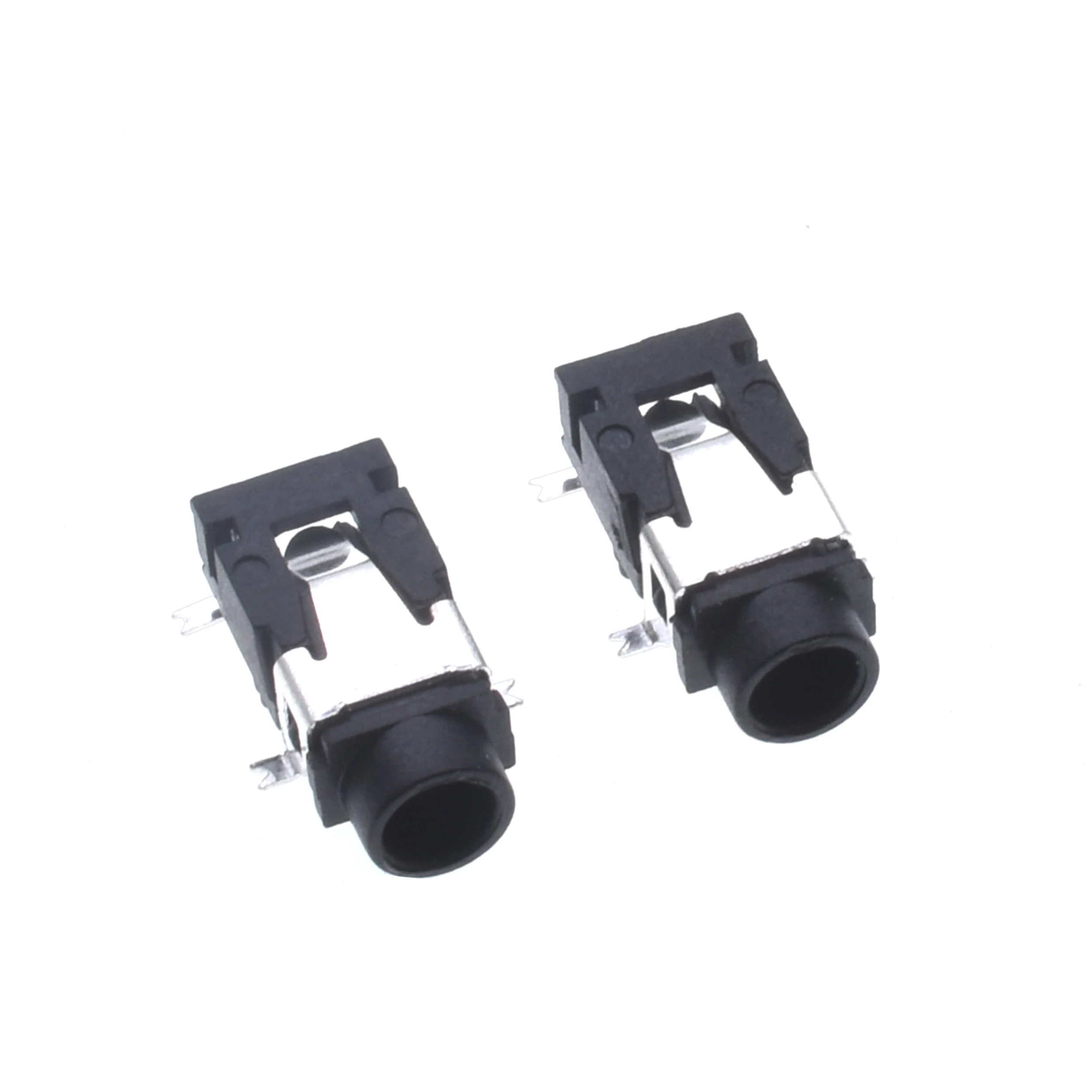 10 Pcs 3.5mm headphone socket PJ-321 female socket 4-pin patch type, 2 fixed pin copper environmentally friendly audio sockets