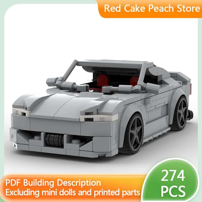 

Модель скоростного гоночного автомобиля MOC, строительные кирпичи S15, спортивный автомобиль, модульная технология, детский праздничный подарок, сборный игрушечный костюм