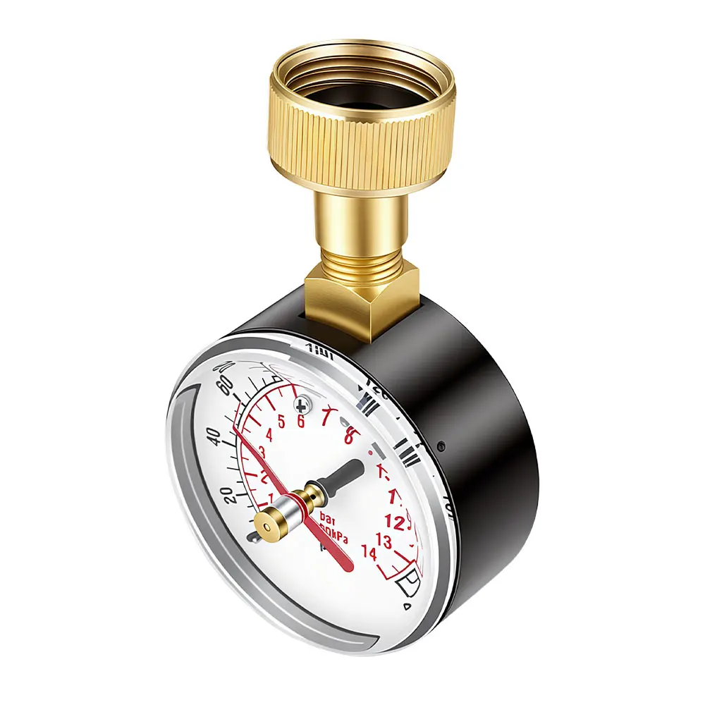 TS-60-200 PSI Wasserpumpen-Druckmesser für Schlauch und Wasserhahn, Gartenschlauch-Wasserdruckprüfgerät – Detail 13