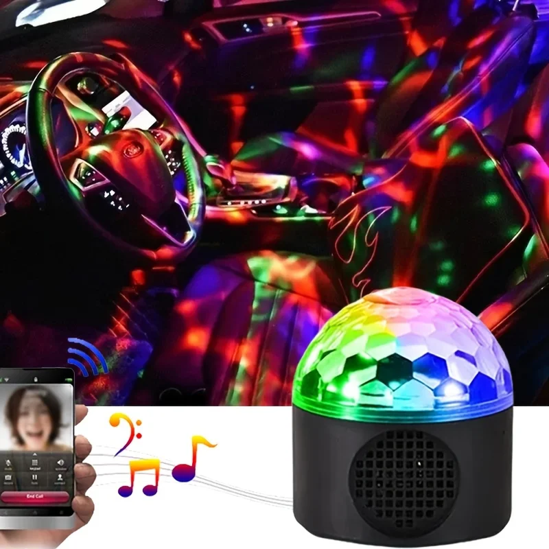 Led Magic Ball Light Auto Sfeer Dj Licht Disco Licht Met Bt Speaker Auto Decor Verlichting Led Podium Lamp Verjaardag Kerst Deel