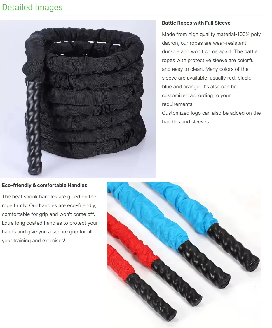 

25mm Power Training Improve Strength Muscle Fitness Heavy Jump Battle Rope Skipping Rope