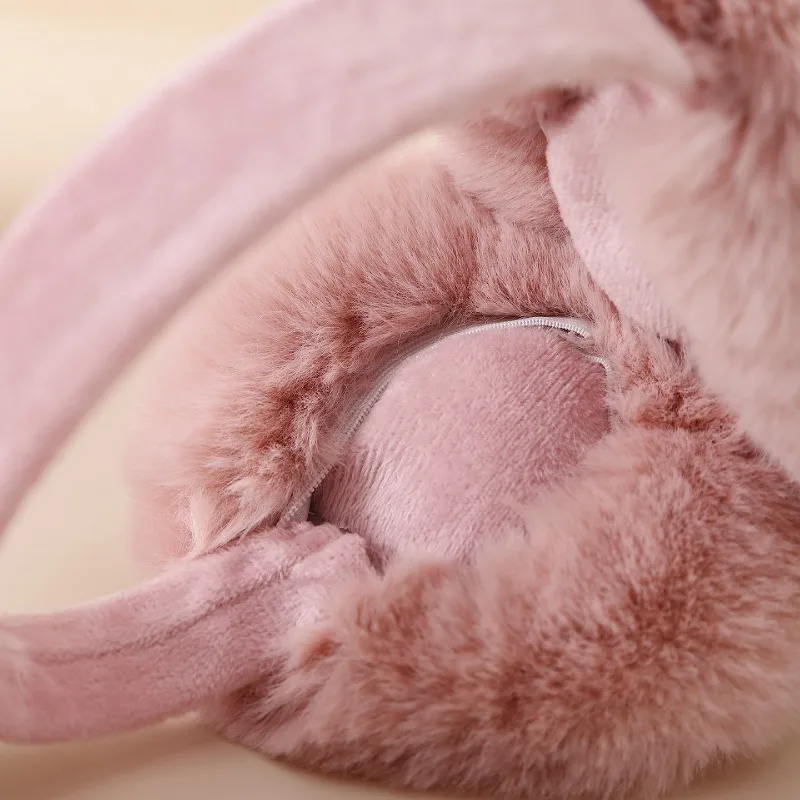 الصلبة لينة أفخم الأذن الدفء الشتاء غطاء للأذنين للنساء الرجال موضة في الهواء الطلق إيرفلاب حماية الأذن يفشل غطاء للأذن #6