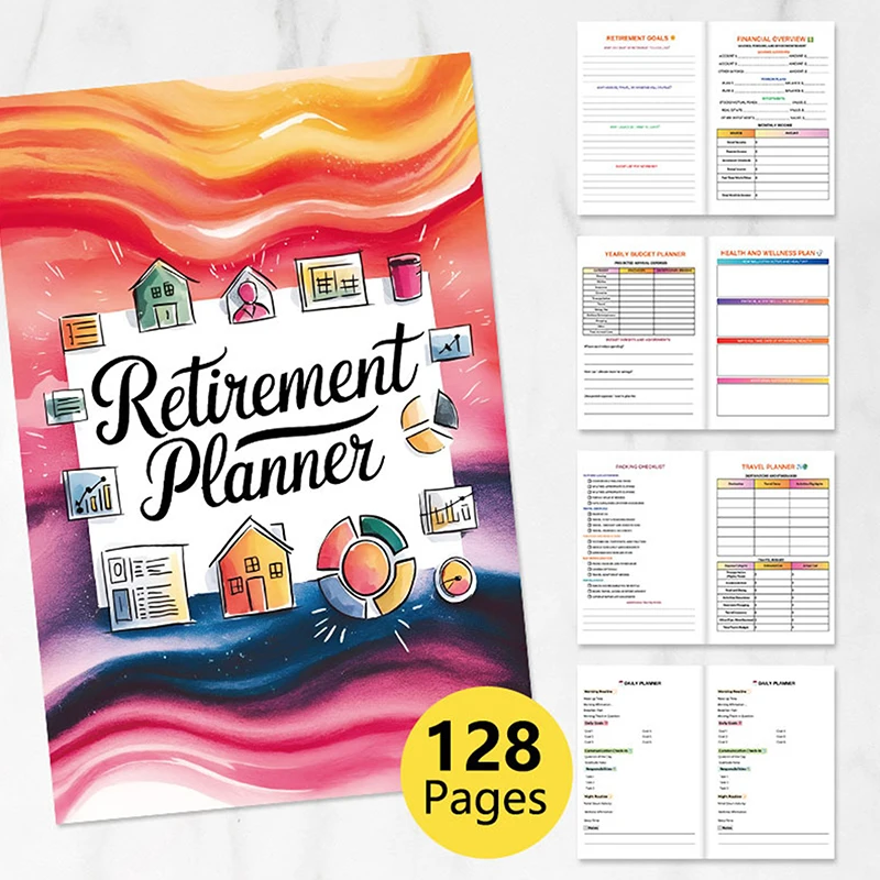 كتاب خطة الحياة التقاعد مخطط التقاعد DIY كتاب التقاعد كتاب الخطة المالية الشهرية