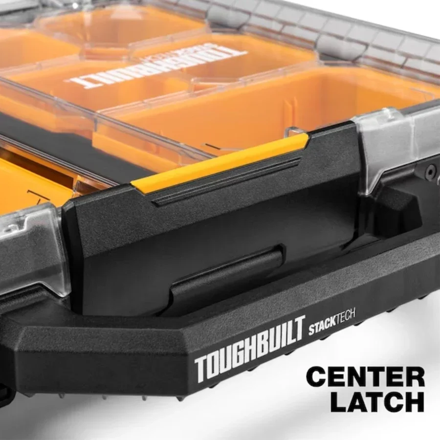 TOUGHBUILT  Stacktech Low Profile Full Organizer Medium Size IP65 Waterproof Tool Box TB-B1-O-10