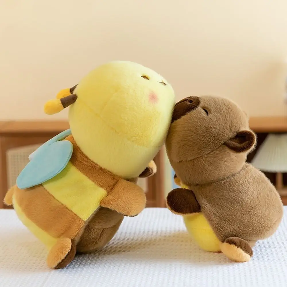 

Double-Sided Capybara Turn Into Bee Plush Toy Soft Pillow Stuffed Animal Capibala Plush Doll 2-in-1 Kawaii Transform Bee