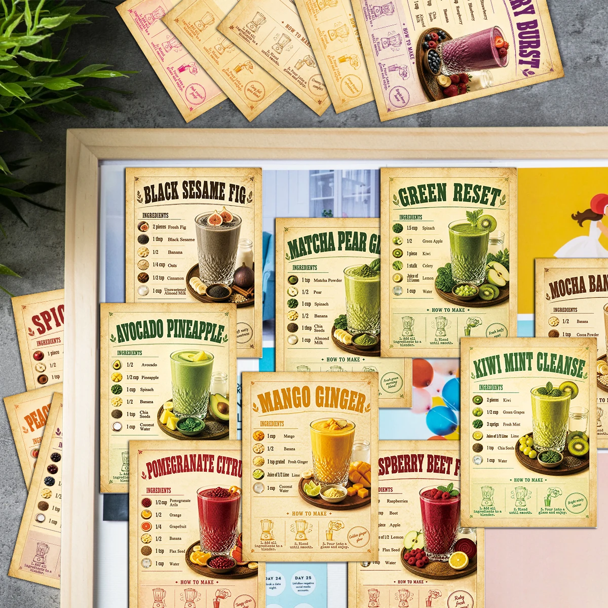 20 szt. Kart z przepisami na s – Cocktail Recipe Book recenzja i cena