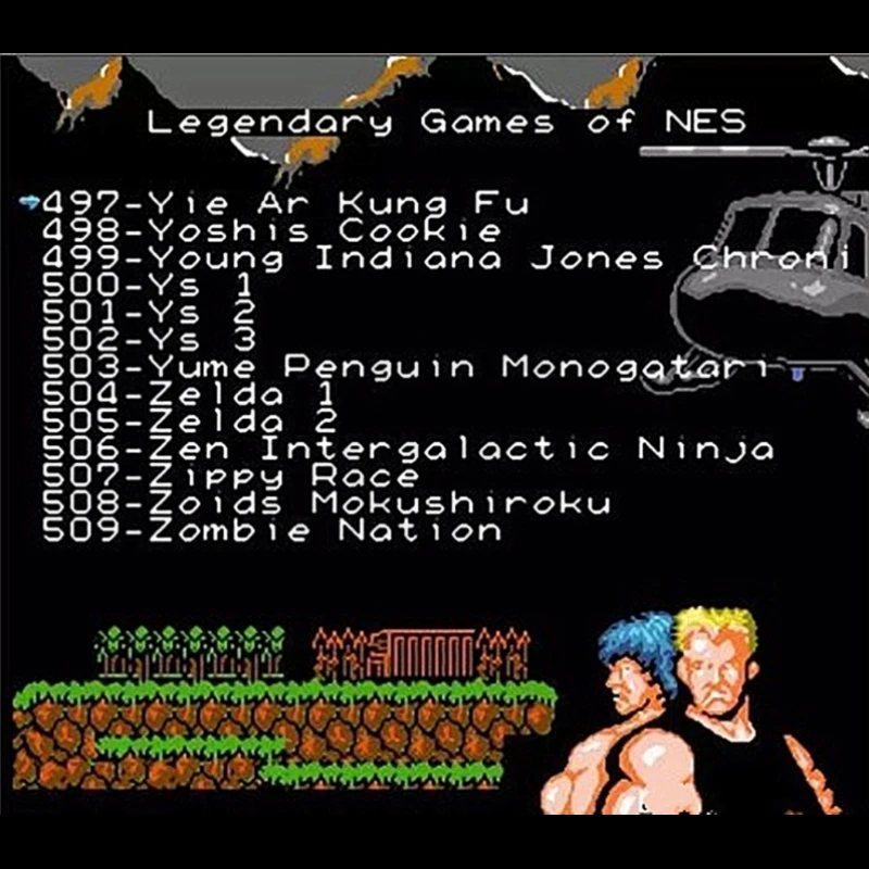 Najnowszy kaseton Legendary Games 509 w 1 do konsoli NES / FC, karta do gier wideo, 1024M bitów, układ pamięci Flash w użyciu, wersja z zapisem. — zdjęcie produktu 3