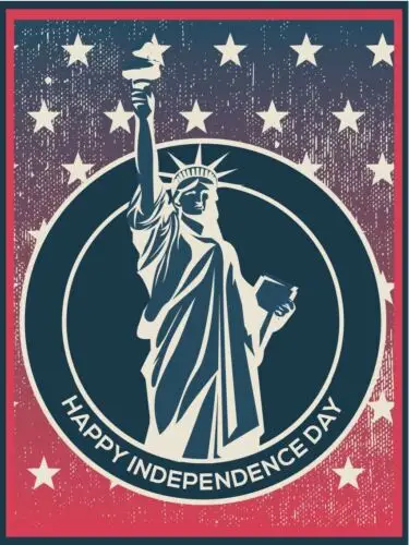 Statue of Liberty Independance Day Metal Wall Plaque Art Vintage tin sign retro tin sign